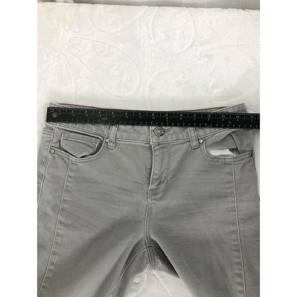 DKNY Jeans Pants Womens 4 Gray Soho Skinny Stretch Denim Zip Fly Five Pocket - Picture 7 of 9